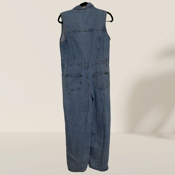 Vintage 90's Grass Roots Denim Sleeveless Jumpsuit - Picture 4 of 9